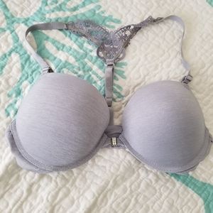 BOGO! Luxury crossback gray bra. Free gift.